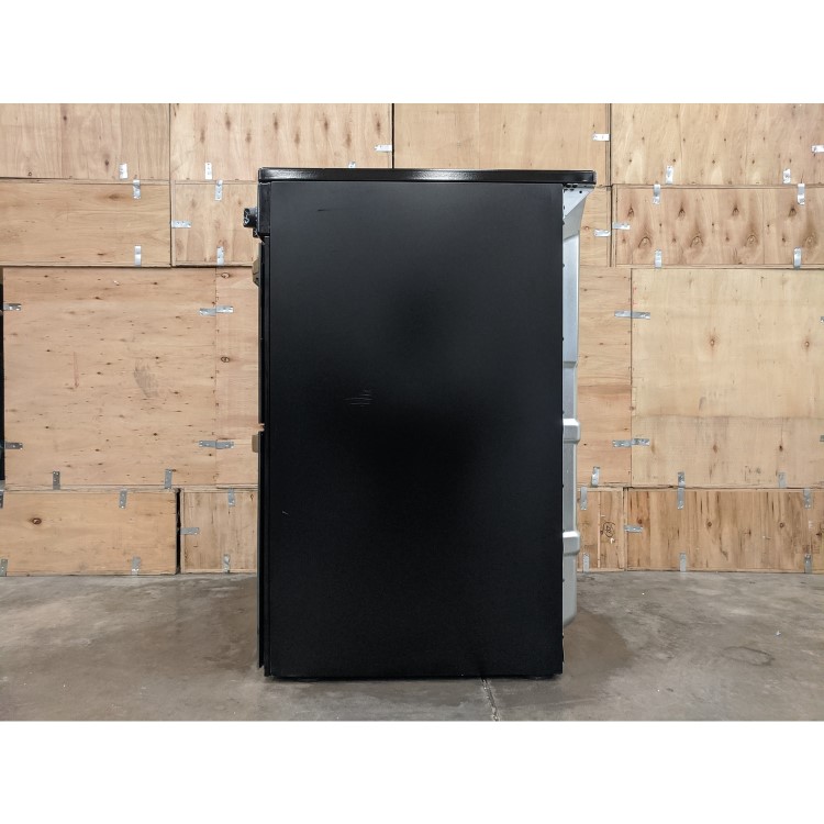 Refurbished Hotpoint HDM67V9CMB 60cm Double Oven Electric Cooker with Ceramic Hob Black