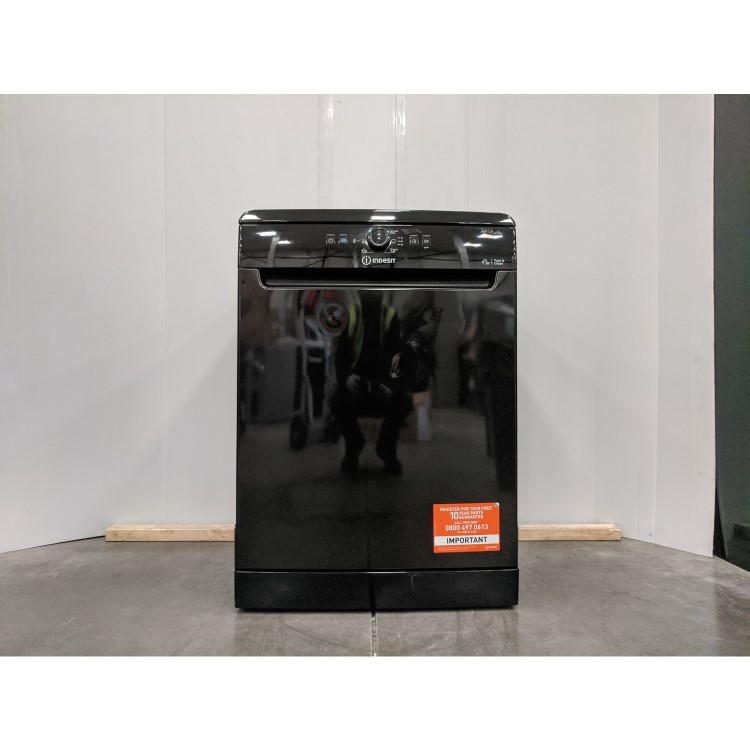 Refurbished Indesit DFE1B19BUK 13 Place Freestanding Dishwasher Black