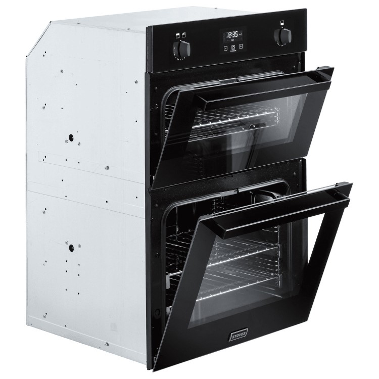 Stoves Built-In Gas Double Oven - Black