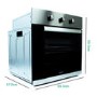 Refurbished electriQ EQOVENM2 Plug In Electric Fan Assisted Single Oven Stainless Steel