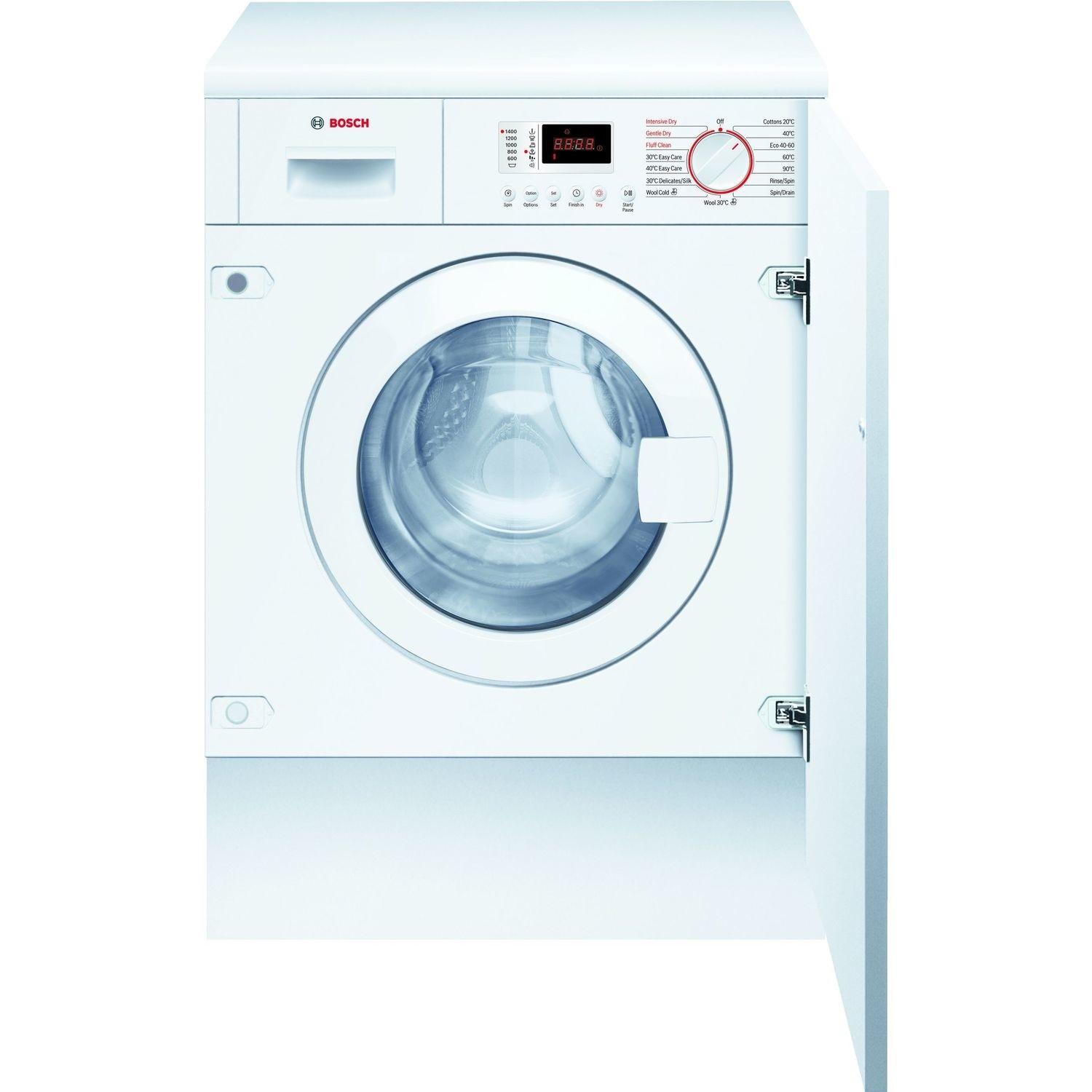 Refurbished Bosch Serie 4 WKD28352GB Integrated 7/4KG 1400 Spin Washer Dryer White