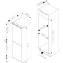 Amica 232 Litres 50/50 Integrated Upright Fridge Freezer - White