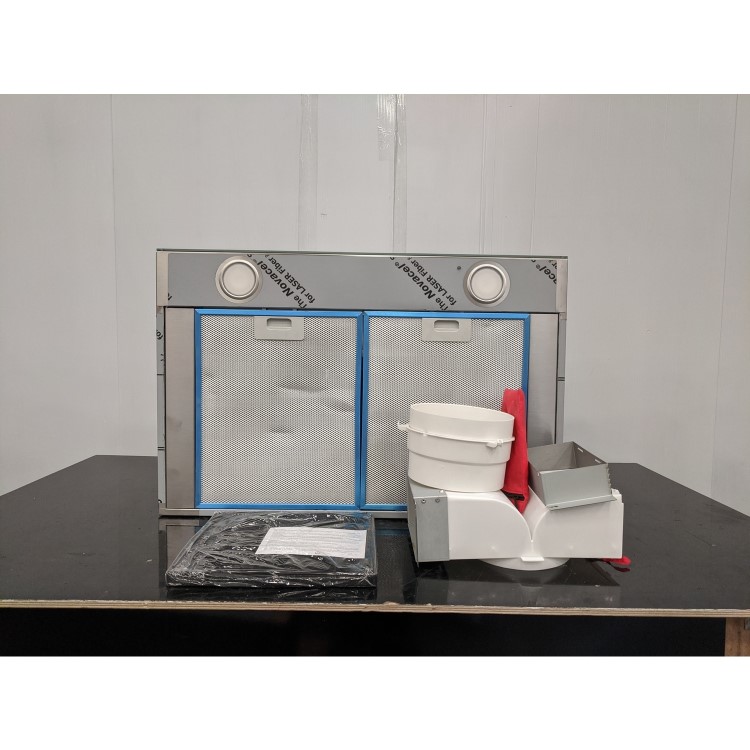 Refurbished AEG DBE5761HG 70cm Slimline Chimney Cooker Hood with Hob2Hood Stainless Steel