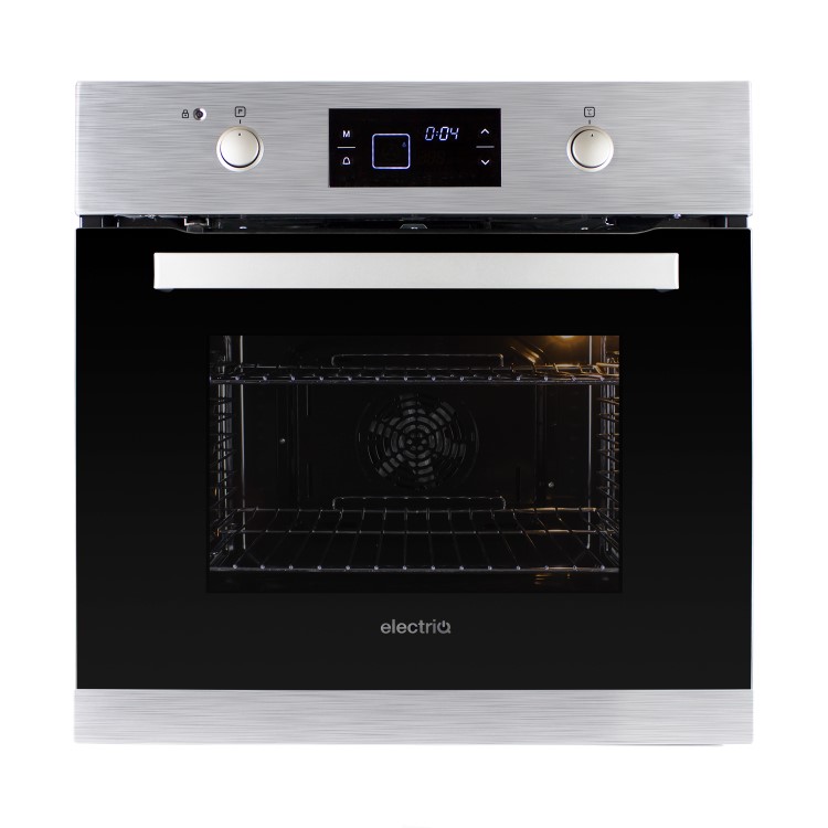 electriQ Plug In Self Cleaning Electric Single Oven - Stainless Steel