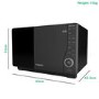 Refurbished Hotpoint MWH2621MB Ultimate Collection 25L 800W Flatbed Digital Microwave Black