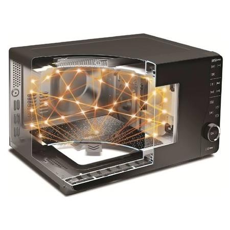 Refurbished Hotpoint MWH2621MB Ultimate Collection 25L 800W Flatbed Digital Microwave Black