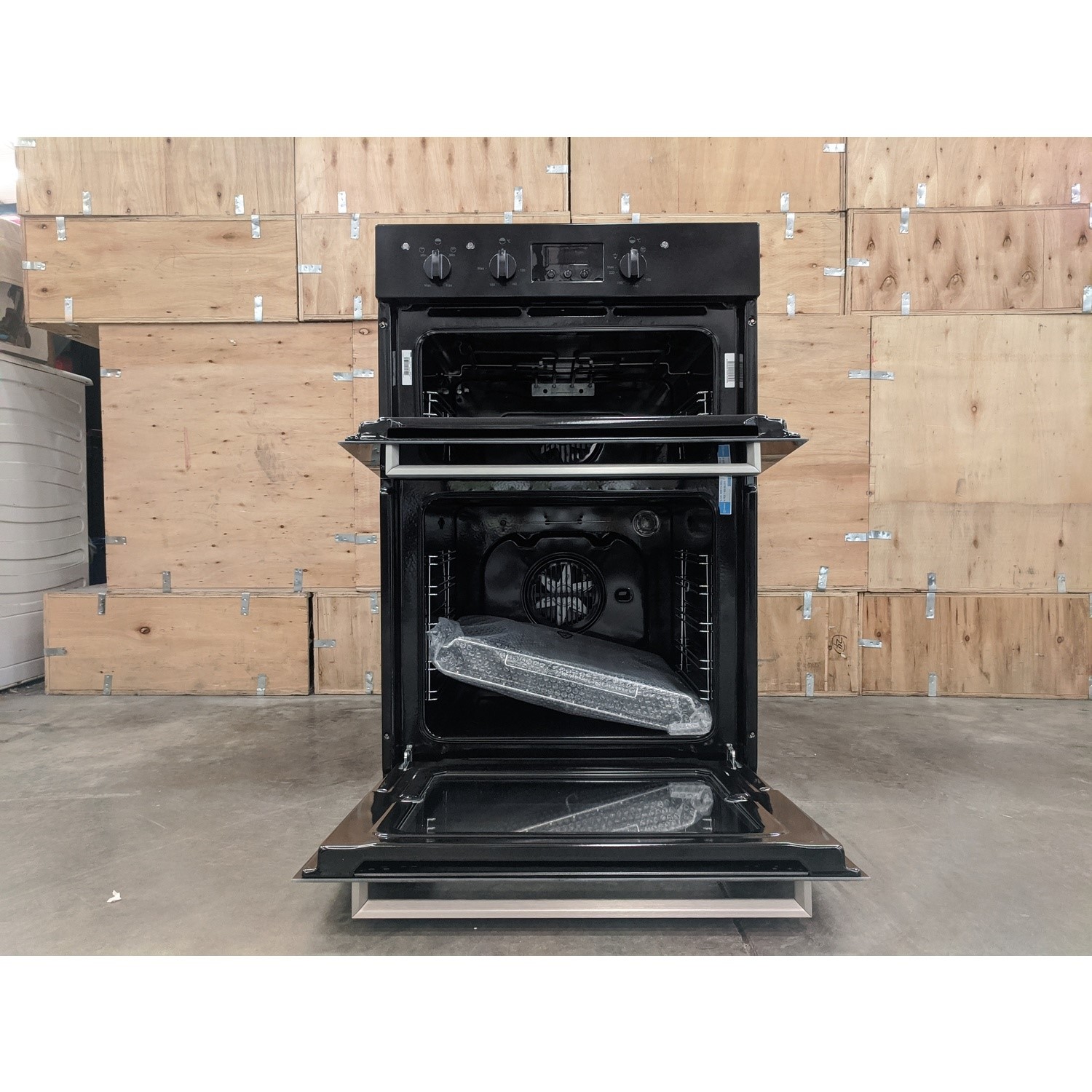 Refurbished Indesit Aria IDD6340BL 60cm Double Built In Electric Oven