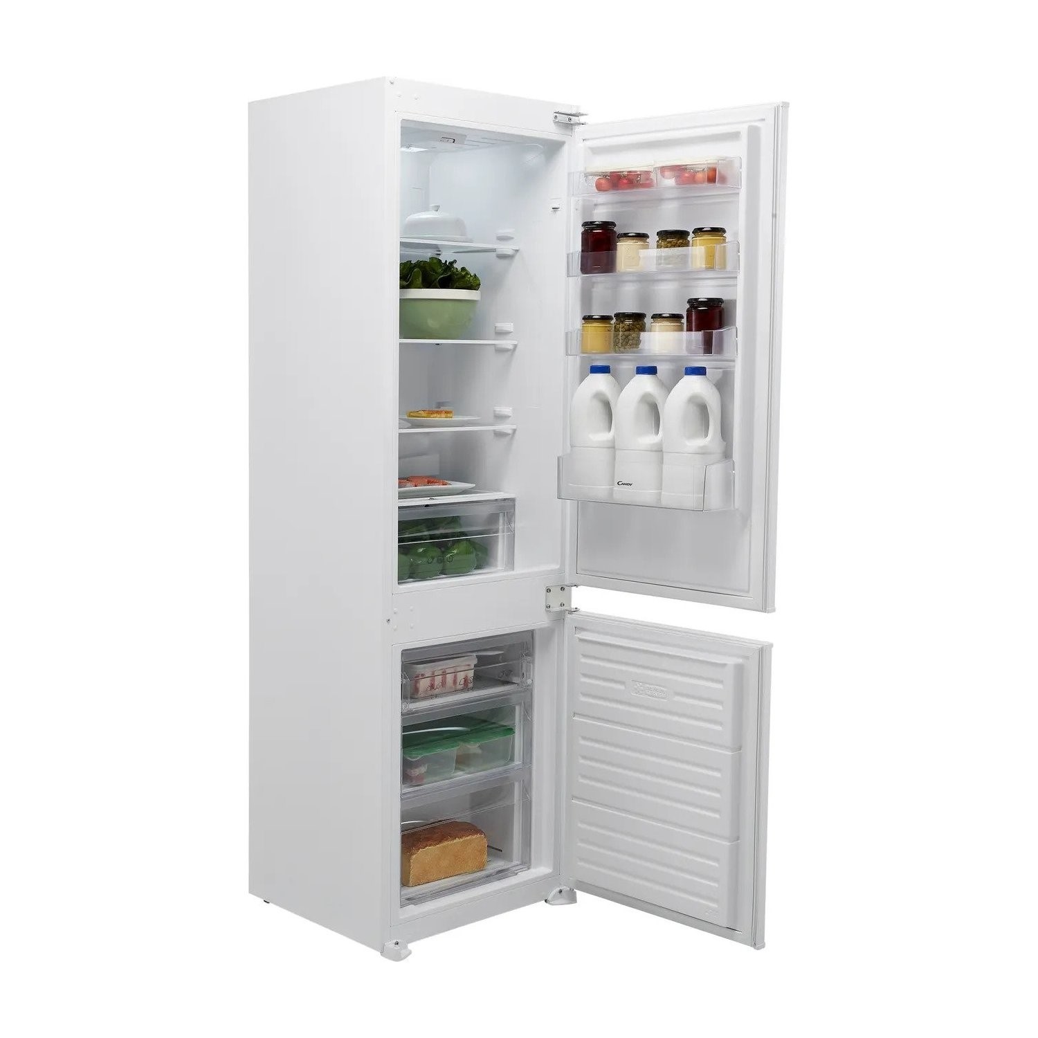 Candy 243 Litre 70/30 Integrated Fridge Freezer Sliding Rail