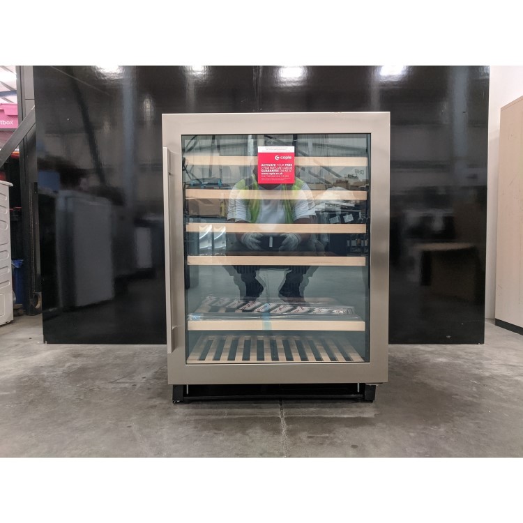 Refurbished Caple Classic WI6142 Freestanding 52 Bottle Single Zone Under Counter Wine Cabinet Stainless Steel