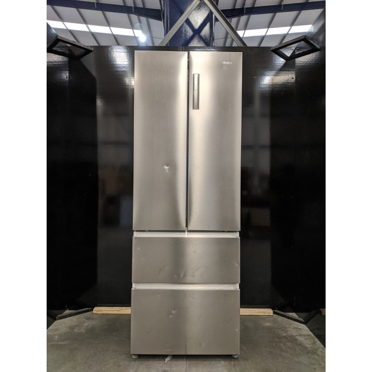 Refurbished Haier HB20FPAAA 454 Litre American Fridge Freezer Stainless Steel Look