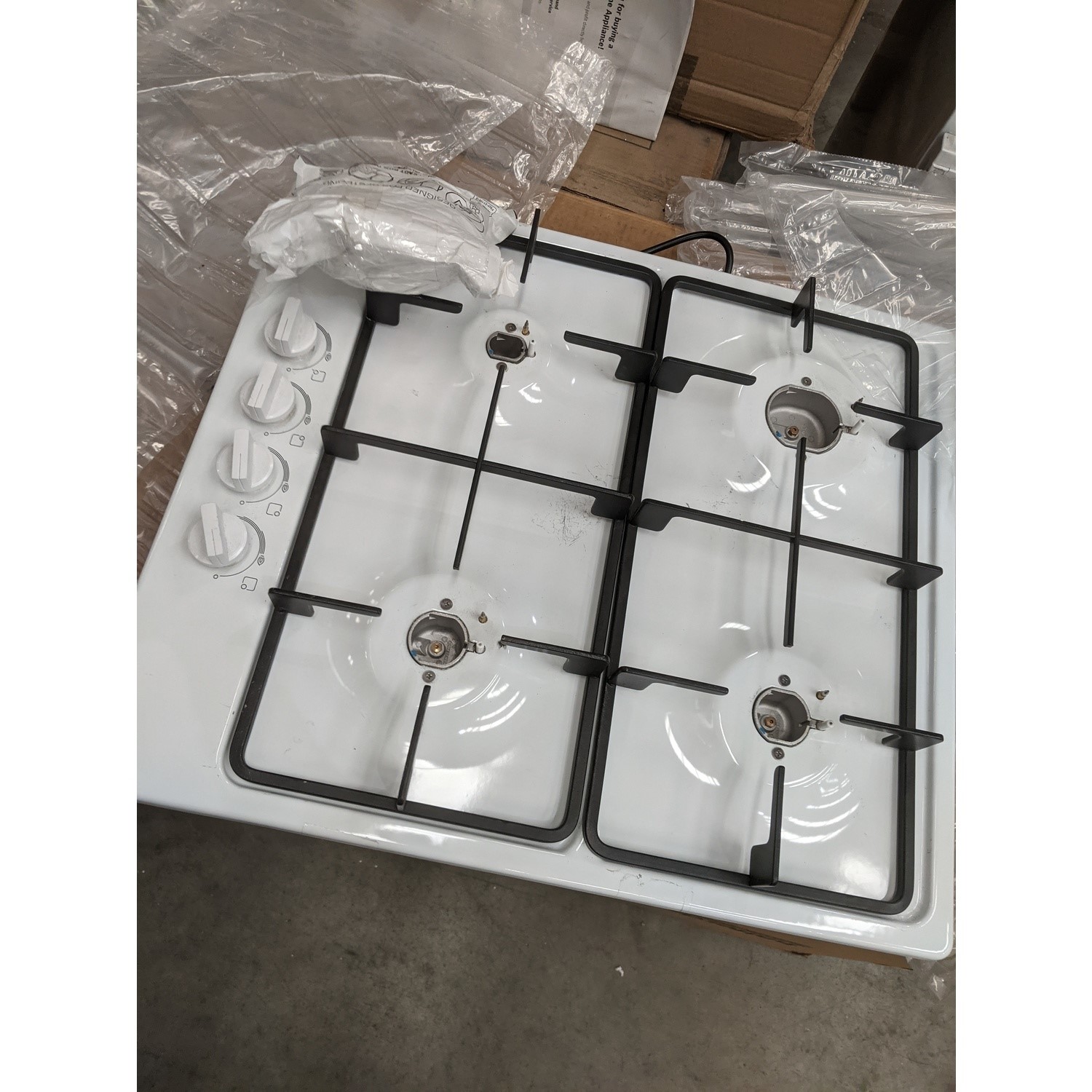 Refurbished Bosch Serie 2 PBP6B2B60 58cm 4 Burner Gas Hob White