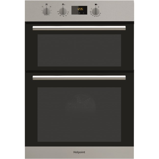 Hotpoint Newstyle Electric Built In Double Oven - Stainless Steel