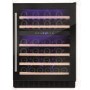 Refurbished Amica AWC600BL Freestanding 46 Bottle Dual Zone Wine Cooler