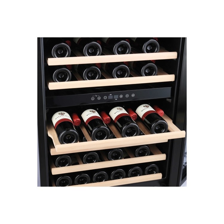 Refurbished Amica AWC600BL Freestanding 46 Bottle Dual Zone Wine Cooler