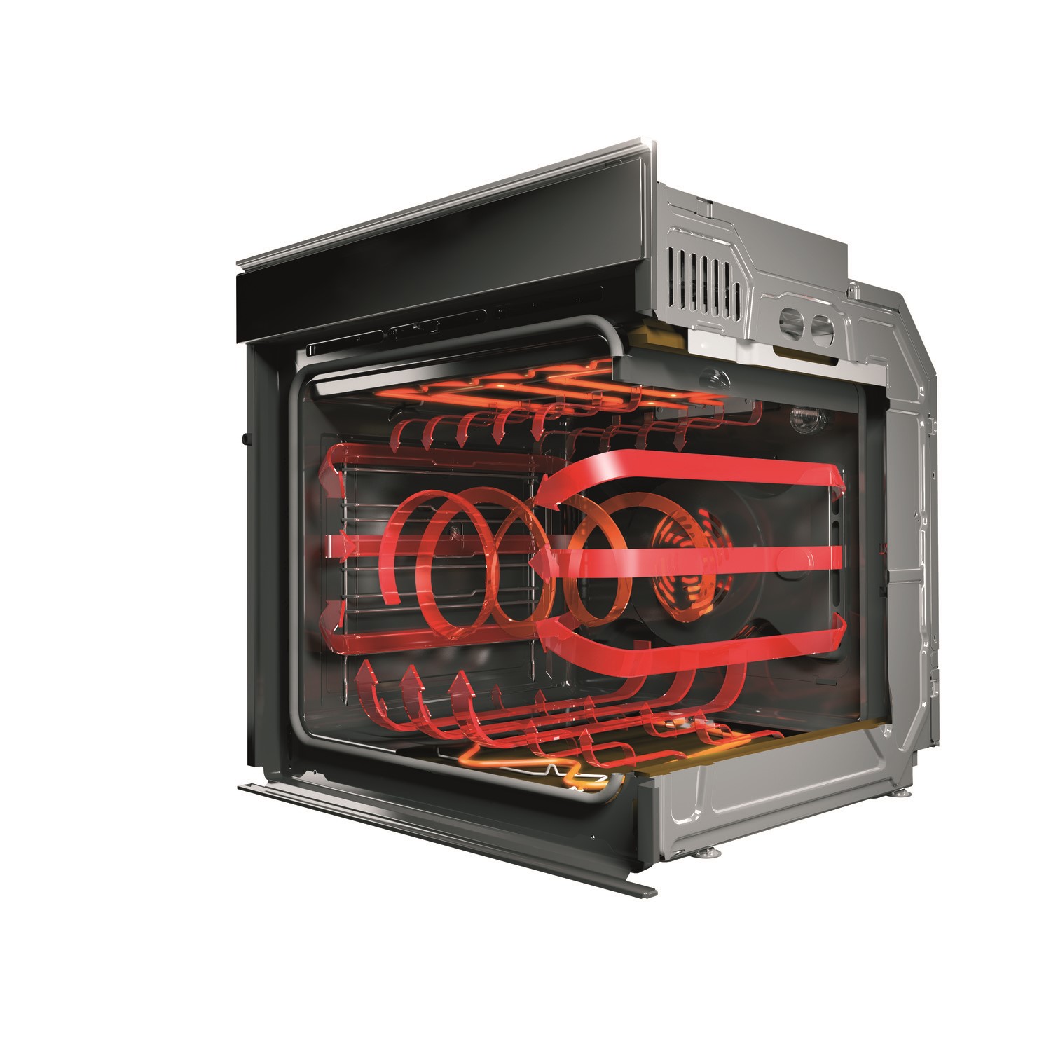 Refurbished Hotpoint SA2840PIX 60cm Single Built In Electric Oven with