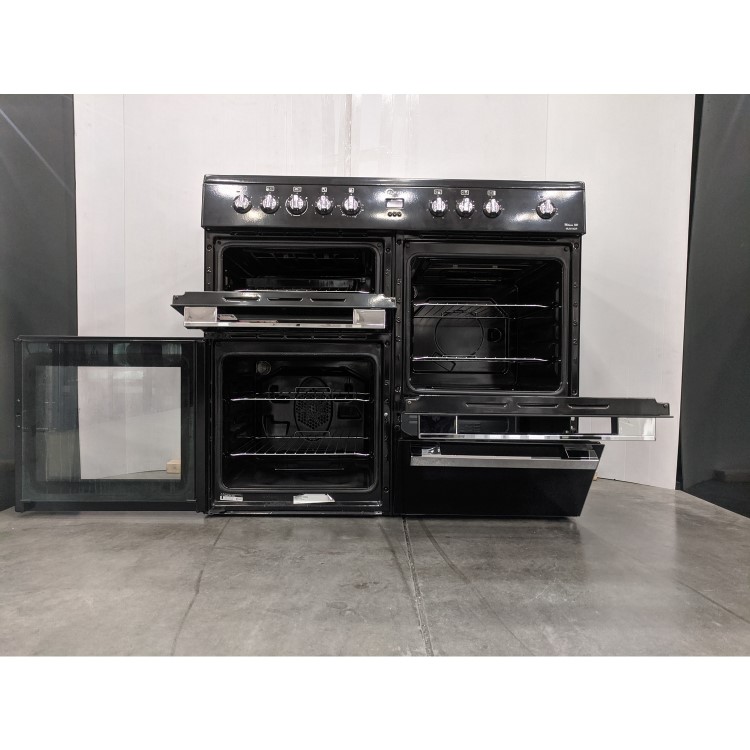 Refurbished Flavel Milano 100 MLN10CRK 100cm 5 Zone Dual Fuel Range Cooker