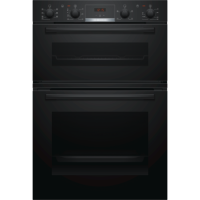 Bosch Series 4 MBS533BB0B Built-In Electric Double Oven - Black  Bosch Series 4 MBS533BB0B Built-In Electric Double Oven - Black