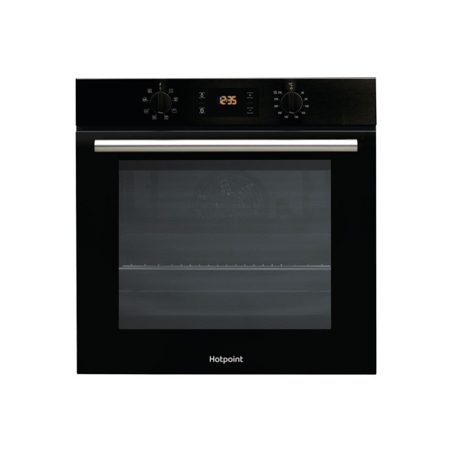 Hotpoint Electric Fan Assisted Single Oven - Black