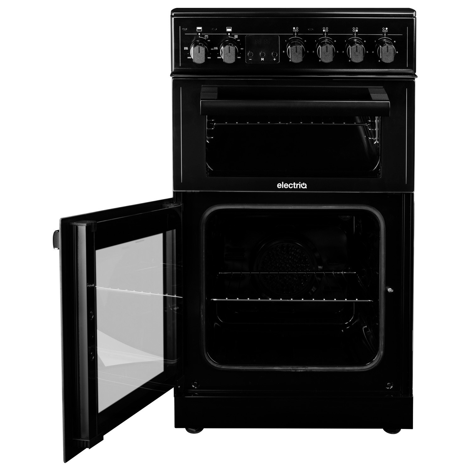 Refurbished electriQ EQEC50B3 50cm Double Cavity Electric Cooker with