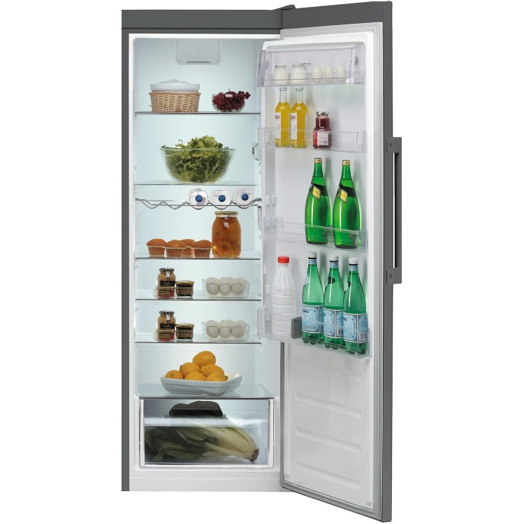 Refurbished Hotpoint SH6A1QGRD1 Freestanding 322 Litre Fridge Graphite