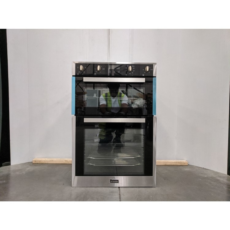 Refurbished Stoves BI902MFCT Electric Built In Double Oven Stainless Steel
