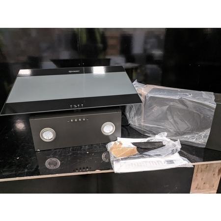Refurbished Indesit HVP66LMK 60cm Angled Chimney Cooker Hood
