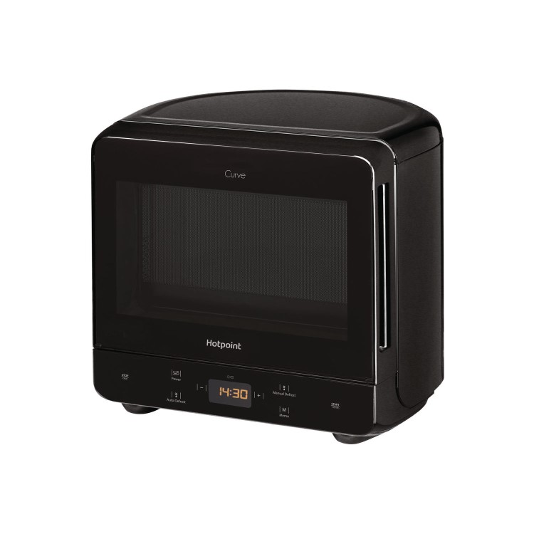 Hotpoint XtraSpace Curve 13L Digital Microwave - Black