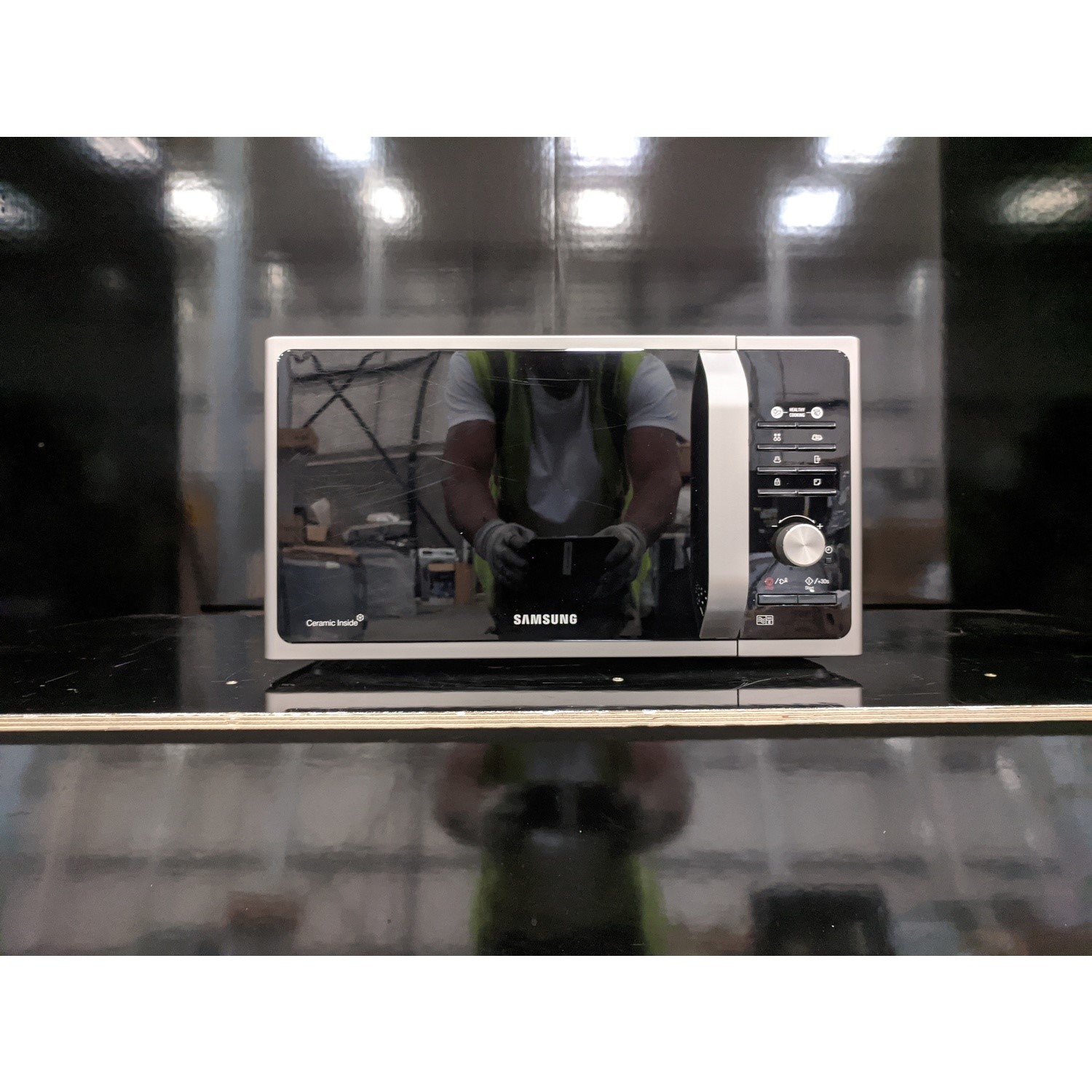 Refurbished Samsung MS23F301TAS 23L 800W Solo Microwave Silver ...