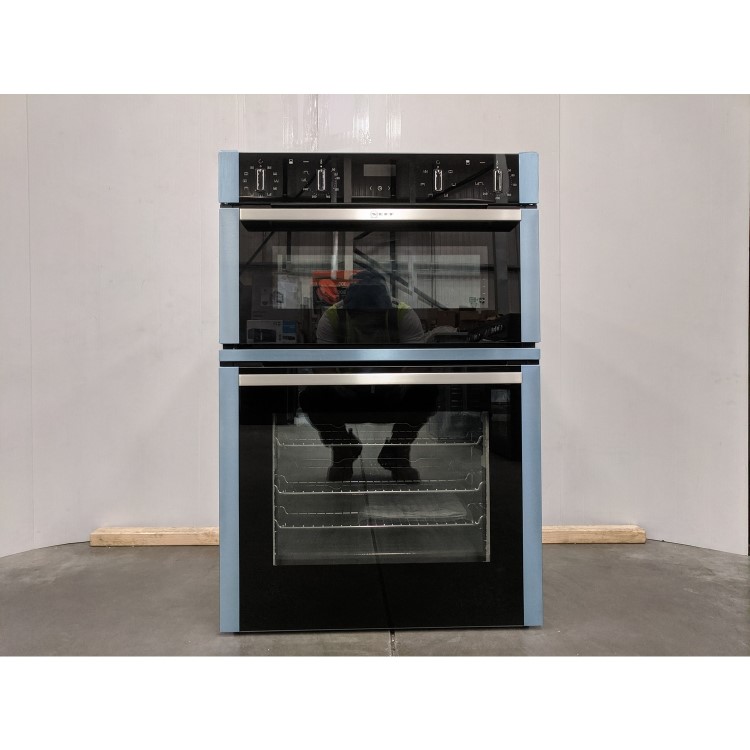 Refurbished Neff N50 U1ACE5HN0B 60cm Double Built In Electric Oven with Catalytic Cleaning Stainless Steel