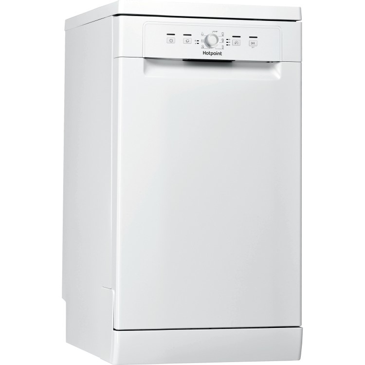 Refurbished Hotpoint HSFE1B19UKN Slimline 10 Place Freestanding Dishwasher White
