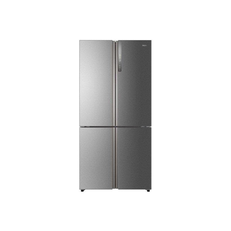 Refurbished Haier Cube Series HTF-610DSN7 Freestanding 610 Litre 70/30 Frost Free Fridge Freezer Stainless Steel