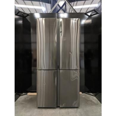 Refurbished Haier Cube Series HTF-610DSN7 Freestanding 610 Litre 70/30 Frost Free Fridge Freezer Stainless Steel