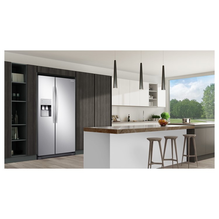 Refurbished Samsung RS50N3513S8 Freestanding 534 Litre Frost Free American Fridge Freezer