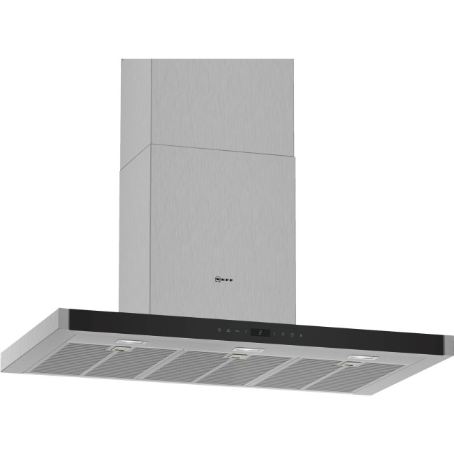 Refurbished Neff N70 D95BMP5N0B 90cm Slimline Chimney Cooker Hood Stainless Steel