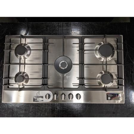 Refurbished Bosch Serie 6 PCR9A5B90 90cm 5 Burner Gas Hob Stainless Steel