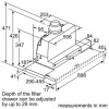 Refurbished Bosch Series 4 DFS097A51B 90cm Telescopic Canopy Cooker Hood Stainless Steel