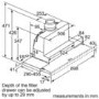 Refurbished Bosch Serie 4 DFS097A51B 90cm Telescopic Canopy Cooker Hood Stainless Steel