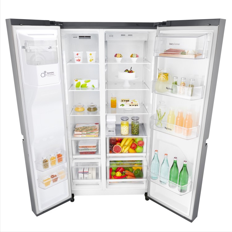 Refurbished LG GSL761PZXV Freestanding 601 Litre 70/30 American Fridge Freezer