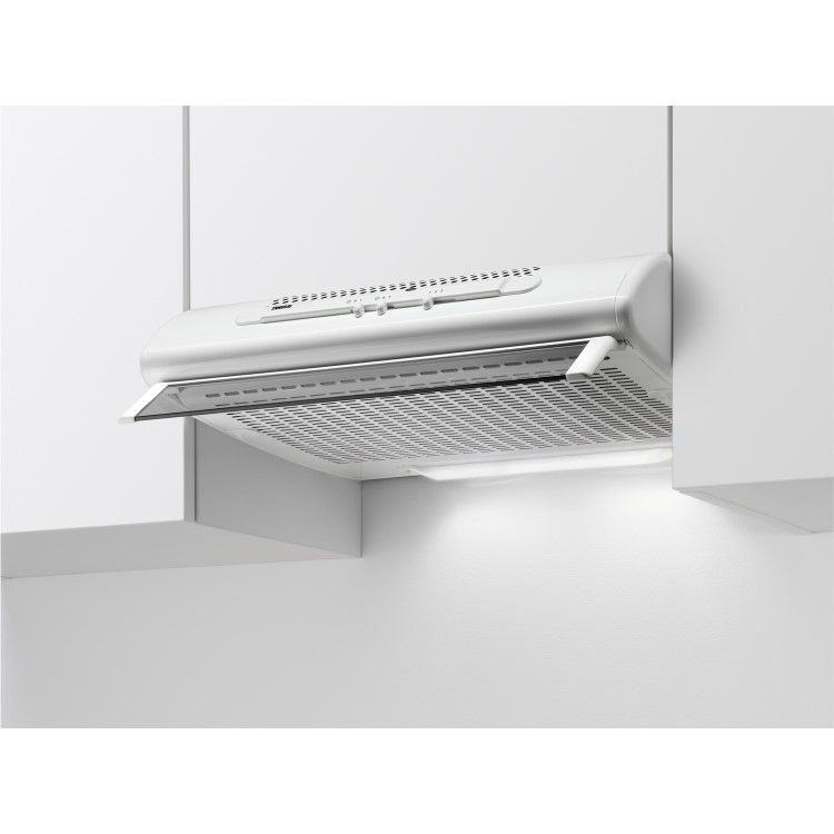 Refurbished Zanussi ZHT611W 60cm Visor Cooker Hood White