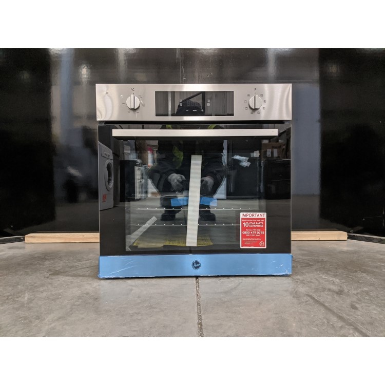 Refurbished Hoover H-OVEN 300 HOC3BF3058IN 60cm Single Built In Electric Oven with Hydrolytic Cleaning Stainless Steel