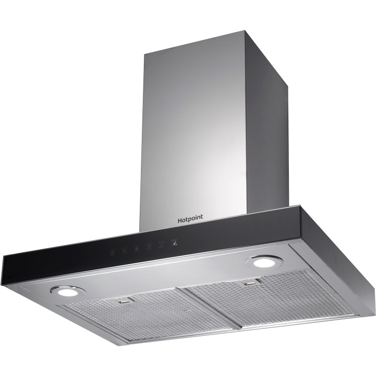 Hotpoint 60cm Slimline Touch Control Chimney Cooker Hood - Stainless Steel