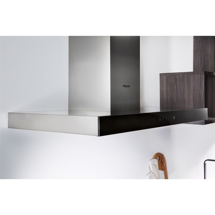 Hotpoint 60cm Slimline Touch Control Chimney Cooker Hood - Stainless Steel
