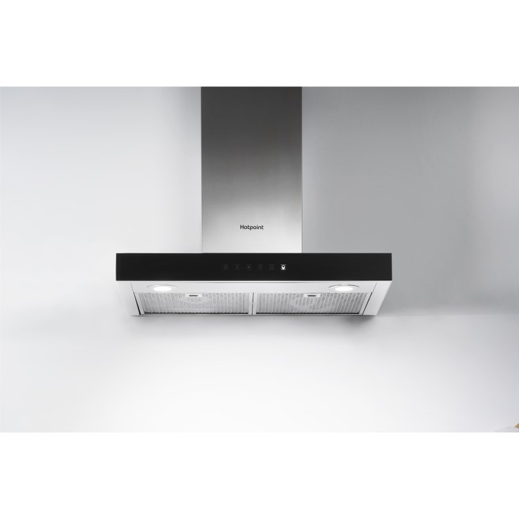 Hotpoint 60cm Slimline Touch Control Chimney Cooker Hood - Stainless Steel
