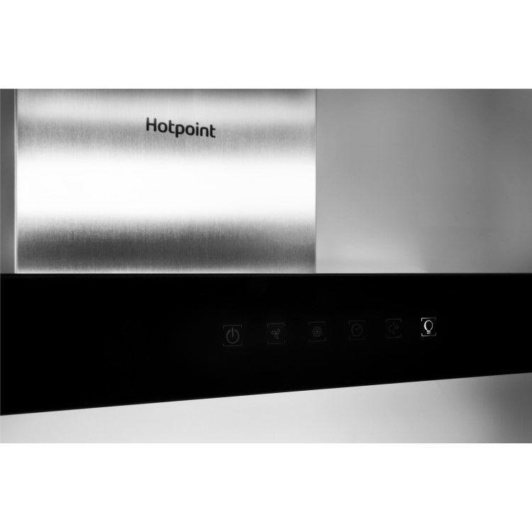 Hotpoint 60cm Slimline Touch Control Chimney Cooker Hood - Stainless Steel