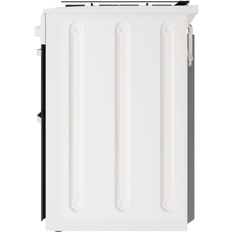 Refurbished Hotpoint HD5G00CCW 50cm Double Cavity Gas Cooker with Lid White