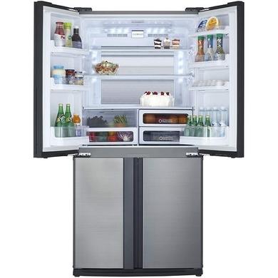 Refurbished Sharp SJ-EX820FSL Freestanding 605 Litre American Fridge Freezer