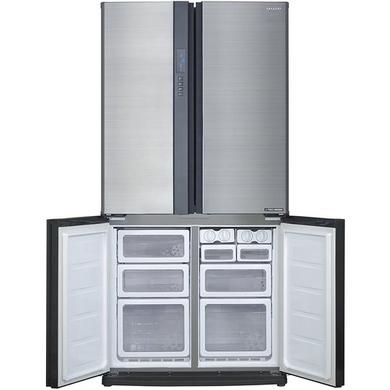 Refurbished Sharp SJ-EX820FSL Freestanding 605 Litre American Fridge Freezer