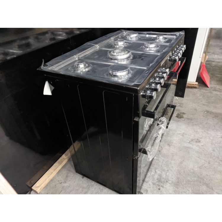 Refurbished Beko KDVF100K 100cm Dual Fuel Range Cooker Black