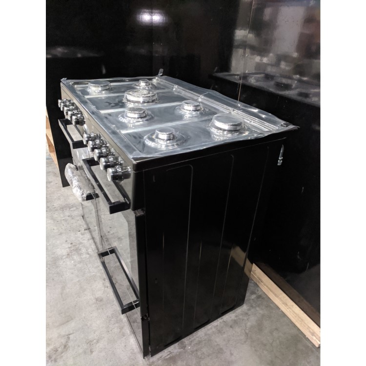 Refurbished Beko KDVF100K 100cm Dual Fuel Range Cooker Black