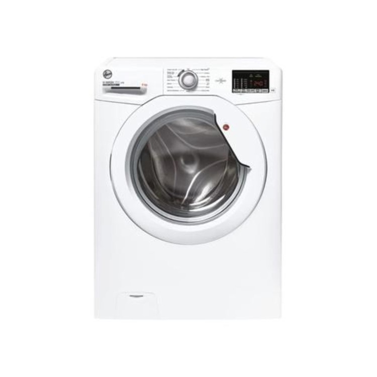 Refurbished Hoover H-Wash 300 H3W492DE/1-80 Freestanding 9KG 1400 Spin Washing Machine White